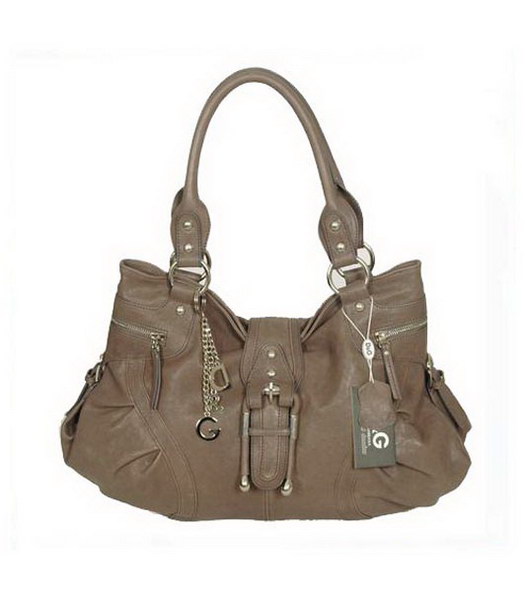 D & G a spalla in pelle di vitello Bag_Khaki